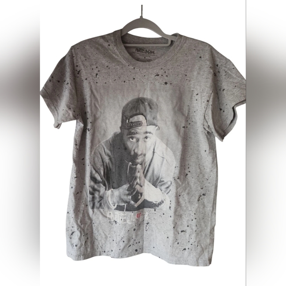 2Pac Tupac Poetic Justice T Shirt Size Small Black Gray Modern T Shirt
